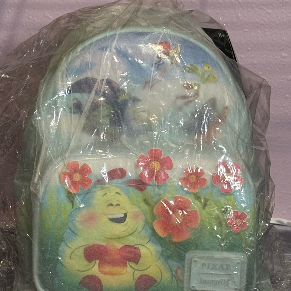 Loungefly Pixar A Bug’s Life Earth Day Mini Backpack – Heimlich Flowers NWT